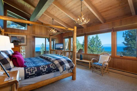 Panoramic Lake View Home,Tahoe City,New Remdl,HotTub,EVchrgr,Private Beach Club!