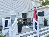 Toddler Friendly, toys, boardwalk, beach, downtown, POOL, & clean! You get ALL!