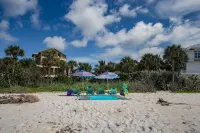Private Beach Access Steps Away,  Pool, Outdoor Bar, 2 Golf Carts, 360 Views.