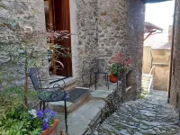 Medieval tower in a quaint old village