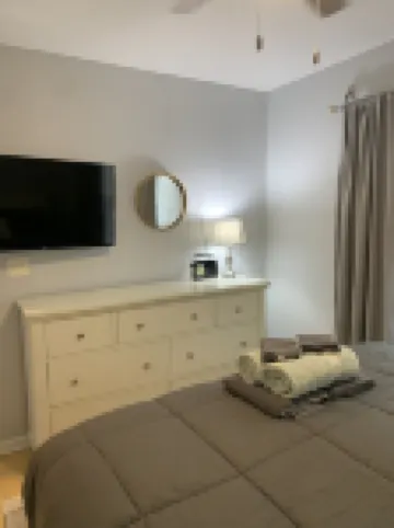 Not quite ocean front, but almost! Just a few steps to the sand! Pet friendly.