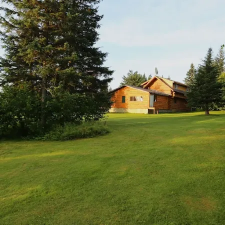 Unique Alaskan Log Home in Trees & Wild Flowers on 14-Acre Private Homestead.