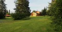 Unique Alaskan Log Home in Trees & Wild Flowers on 14-Acre Private Homestead.