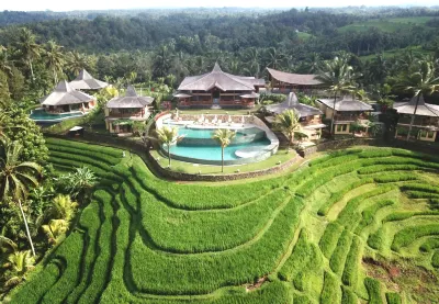 Puri Dajuma Terrace Eco Lodge & Spa Hotel dekat Patung Buddha Tidur Pupuan Tabanan