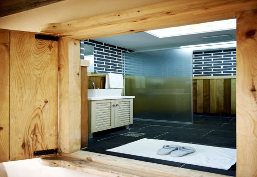 전통리조트 구름에 외관 또는 정원