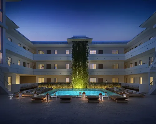Beach Haus Key Biscayne Contemporary Apartments Hotels in Key Biscayne