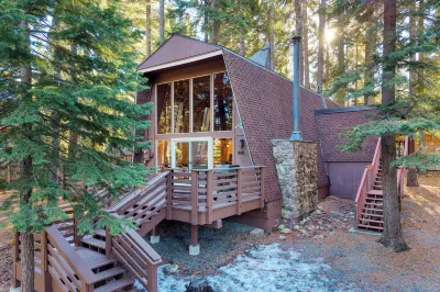 Lundy Bearden Serene Tahoe Retreat With Deck, Fireplace, and Forest Views