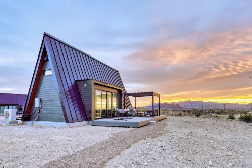 Stardust Big Bend Luxury A-Frame#1 with a Fab View Hotel di Study Butte-Terlingua