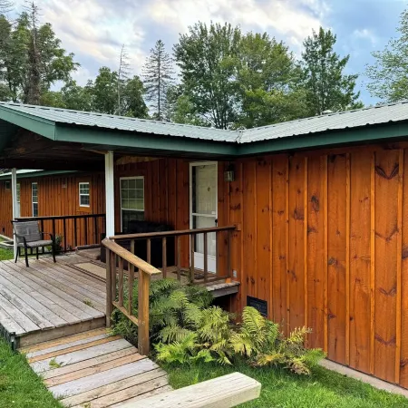 Welcome to Shangri-Lodge Your 2 cabin retreat on a family friendly lake.