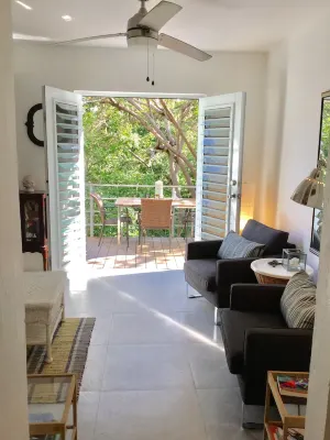 2 Bedroom 1 1/2 Bath Charming In Town Apartment with Great Jungle View Deck!