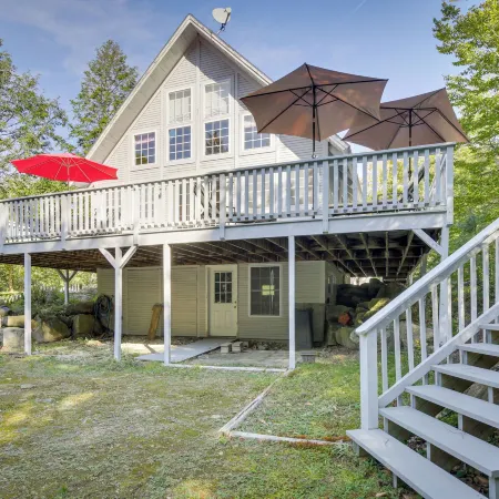 Frye Island Family Cabin with Lake & Beach Access!