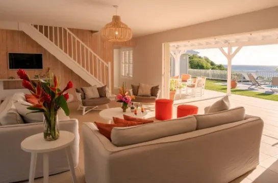 Petite Grenade - View, sea access, infinity pool and tennis court