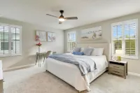 Down the road from the beach! Coastal home w/ full kitchen, 3BR, patio & grill.