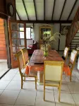 Wooden villa in the countryside with Creole garden ideal for couples