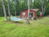 Lucky Bear Lodge. Secluded Cabin in the Woods, Beach Access. Pet Friendly
