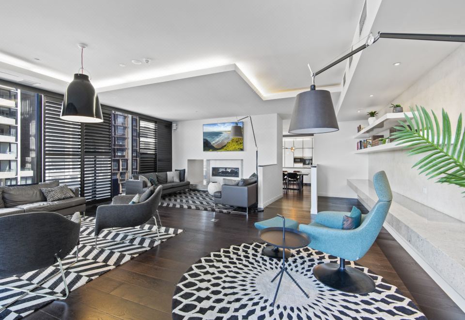 Chic 1-Bed with Balcony Views and Amenities Images
