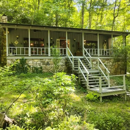A Secluded Cabin on a Babbling Brook
