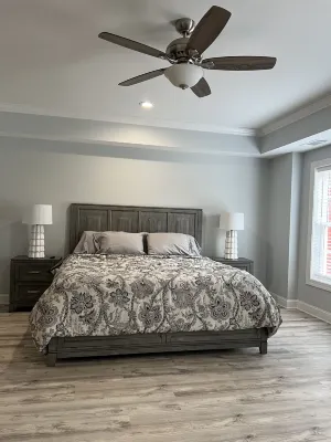 Modern meets country Loganville GA with AC, WiFi, pool.