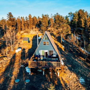 Indigo //Aframe- Hot Tub- Views!