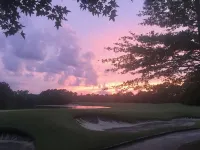 Sunset on 17 at TrueBlue Hotels in Pawleys Island