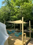 Canvas Bell Tent on Working Farm in Historic Laurel Highlands