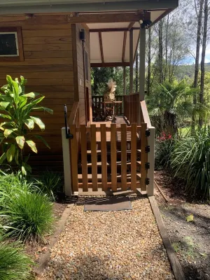 Unique hideaway train carriages experience.