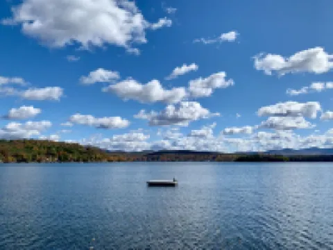 Private lake-front cabin with walk-in access to water, next to state park.