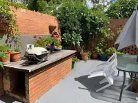 Cranley Garden Retreat with Fireplace & Pool