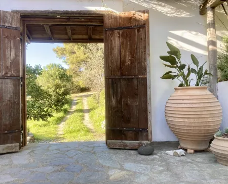 Pool villa close to Glossa village, tavernas and beaches.