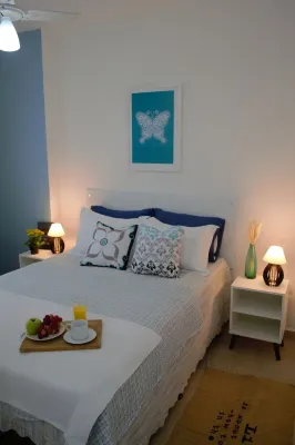 Cute Apartment, Foot in the Sand with Gourmet Balcony Beautiful View Hotels near Praia Vila de São Paulo