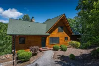 Breath Taking Log Mountain Lodge  inside Rumbling Bald Resort