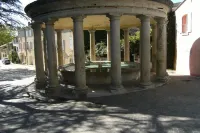 house in a village of the enclave of the popes