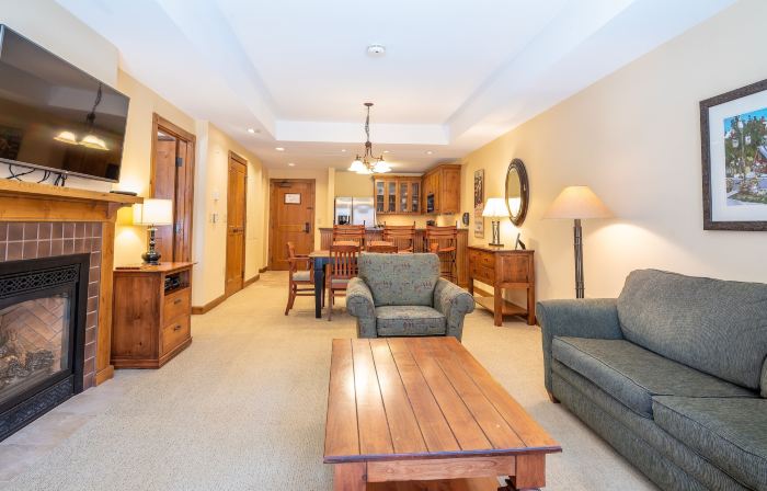 One Bedroom Condo with Large Balcony over Mountaineer Square 1 Condo - No Cleaning Fee! by RedAwning