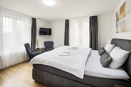 Visimo Apartments Felsenstrasse St Gallen - Elegant Heritage Building in a Quiet Neighbourhood - bar