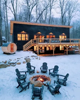 Boulder Run Cabin-Mountain Views/Sauna/Hot Tub/EV Charger - Chalets