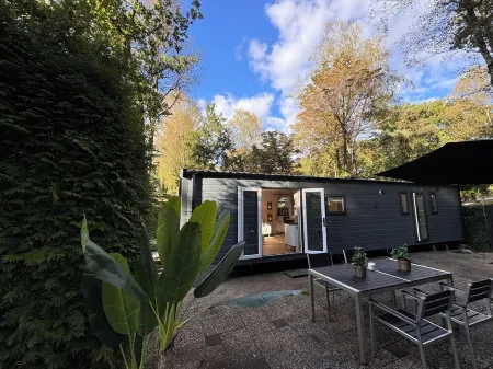 Deluxe chalet with private outside jacuzzi.