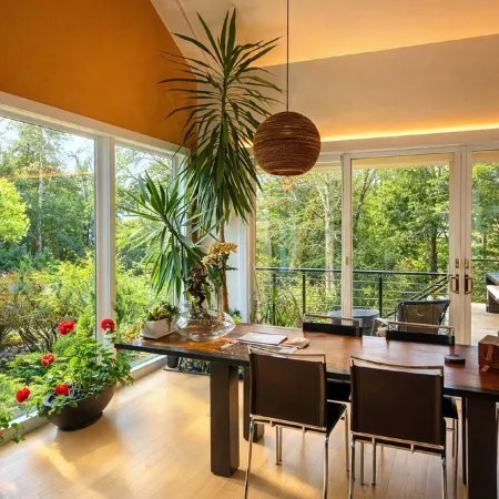 Modern Glass House Near Hunter & Woodstock Fireplace, Views, Pet-Friendly