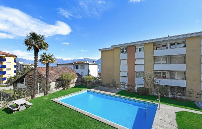 Malibu46 - Minusio Apt with Shared Pool & Balcony - Happy Rentals