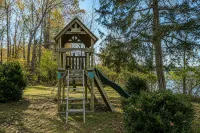 Enchanting Lakefront Oasis With Fire Pit, Generous Patio, Dock, & Amazing Views - 3-Star