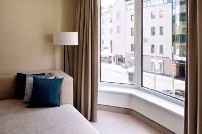 デラックス クイーンルーム プラハ マリオット ホテルの写真