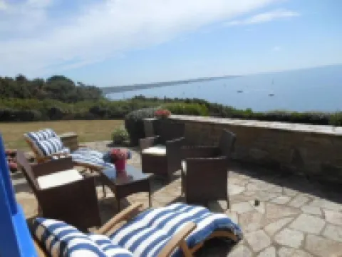 Port Manech: House with garden exceptional sight ocean (180°)