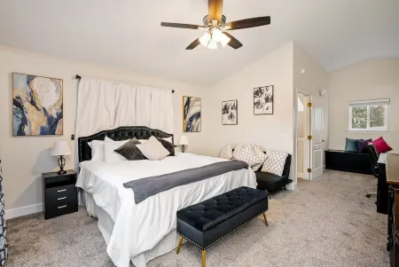 Modern home, Dog Agility Run, Game Room, Fire Pit & New Playground