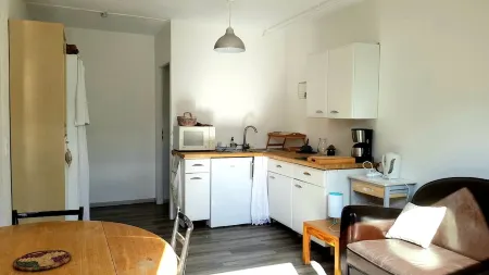 STUDIO with wooden terrace in chalet Отели в г. Барселоннет