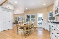 A lakefront retreat with hot tub