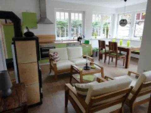 Vacations under the thatch quiet, retro-look apartment in the center of Wieck