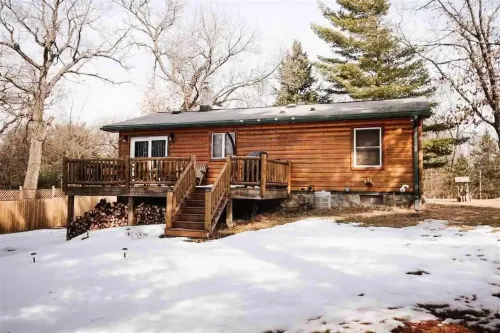 Luxury Cabin by Castle Rock Lake/Wisconsin Dells!!