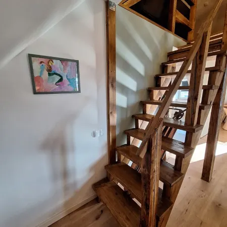 Large central apartment in Bielefeld for up to 8 people.