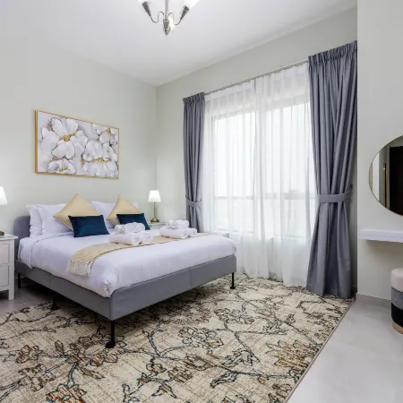 Waves - Stylish 1Br Close to Img World & Global Village Отели рядом с достопримечательностью «Парк аттракционов Global Village»