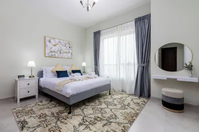 Waves - Stylish 1Br Close to Img World & Global Village Hotels near Zayed University UAE