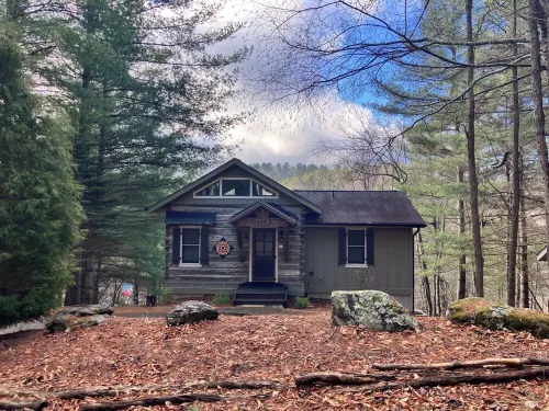 New River, Ashe County, Secluded Log Cabin, West Jefferson Area
